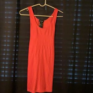 Mini dress with good stretch with cut out back